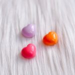 Set van grote hartjes magneten - paars/roze