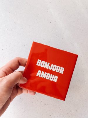 Tegel bonjour rood 10x10