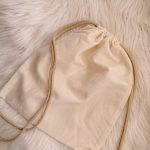 Gerecycled rugzakje met koord beige