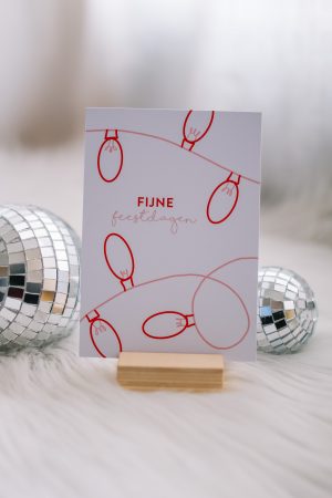 Fijne feestdagen rood