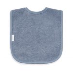 Slabbetje grey/blue met naam