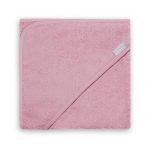 Badcape roze met naam