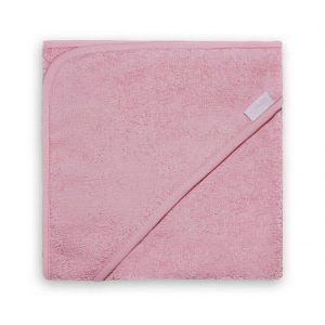Badcape roze met naam