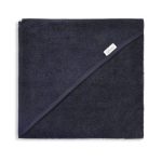 Badcape donkerblauw met naam