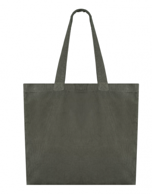 Tas van ribfluweel: khaki