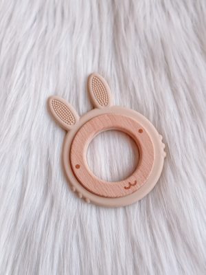 Bijtring konijn beige - Afbeelding 2