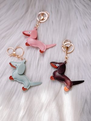 Hond sleutelhanger roze - Afbeelding 2