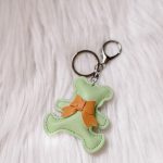 Beer sleutelhanger groen