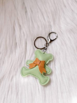 Beer sleutelhanger groen