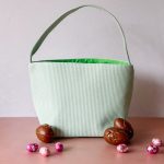 Gepersonaliseerde paasmand met strepen groen