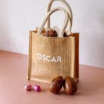 Gepersonaliseerde paasmand in jute