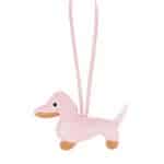 Bag charm hond roze