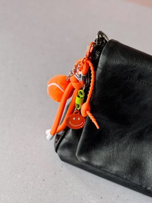 Bag charm basket oranje