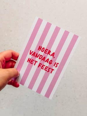 Vandaag is het feest