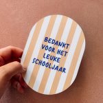 Bedankt voor het leuke schooljaar