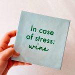 Tegel: wine 13x13