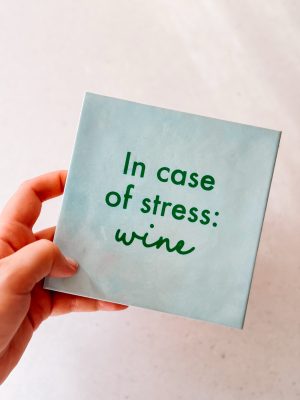Tegel: wine 13x13