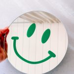 Smiley spiegel groen
