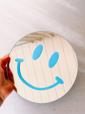 Smiley spiegel kobalt - Afbeelding 3