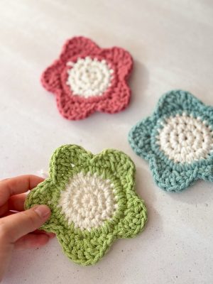 Bloemen onderlegger matcha - Afbeelding 2
